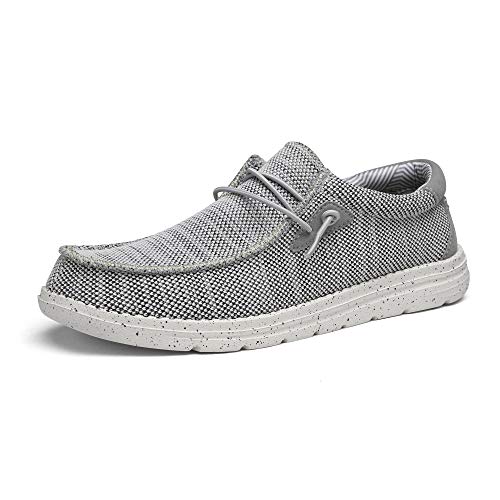 Bruno Marc Mens Slip-on Stretch Loafers Casual Shoes Lightweight Comfortable Boat Shoes, Grey - 11 (Breeze)