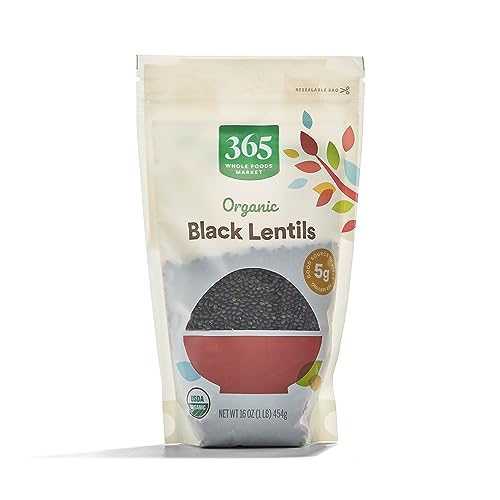 365 by Whole Foods Market, Lentils Black Organic, 16 Ounce