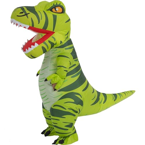 RQUXMT Dinosaur Costumes for Adults,Inflatable Costume Adult,Blow Up Trex Costume,Halloween Costumes for Men/Women