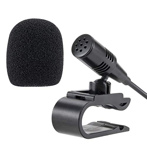 Galabox 2.5mm Microphone Mic Portable External Assembly For Car Vehicle Head Unit Bluetooth Enabled Audio Stereo Radio GPS DVD