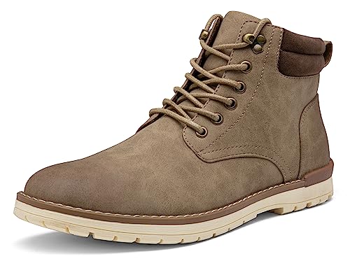 Vostey Men's Hiking Boots waterproof Casual Chukka Boots for Men(BMY670B khaki 10.5)