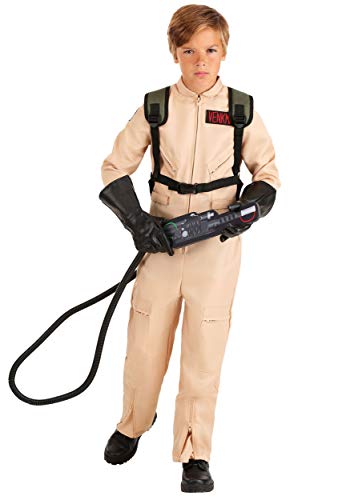 Fun Costumes Kid's Ghostbusters Costume with Proton Pack Accessory, Ghostbusters Jumpsuit, Officially Licensed Outfit for Halloween Small
