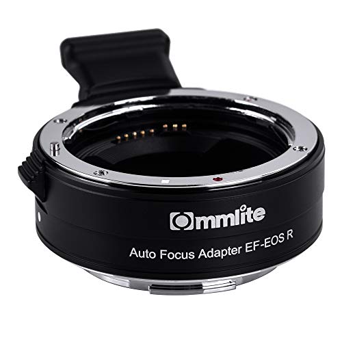 Commlite CM-EF-EOS R Lens Adapter, Electronic Auto-Focus EF to R Mount Adapter for Canon EF/EF-S Lens to EOS R, EOS RP, EOS R6, EOS R5 Series Mirrorless Cameras
