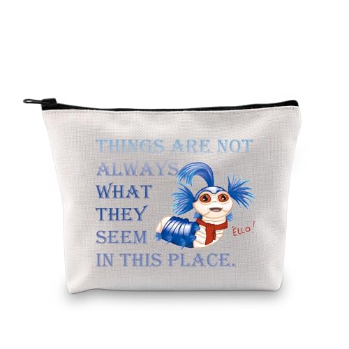 BDPWSS Labyrinth Merchandise The Worm Quote Gift Things Are Not Always What They Seem In This Place Makeup Bag For Friend(Things they seem bag)