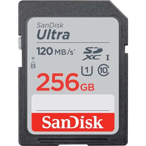SanDisk 256GB Ultra SDXC UHS-I Memory Card - 120MB/s, C10, U1, Full HD, SD Card - SDSDUN4-256G-GN6IN [Older Version]