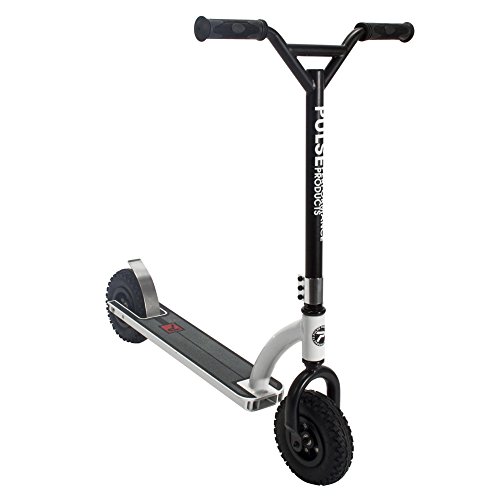 Pulse Performance Products DX1 Freestyle Dirt Scooter, Black/White