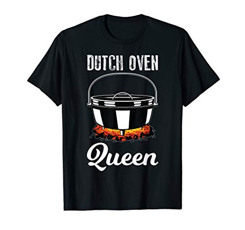 Outdoor Campfire Cooking Dutch Oven Queen T-Shirt