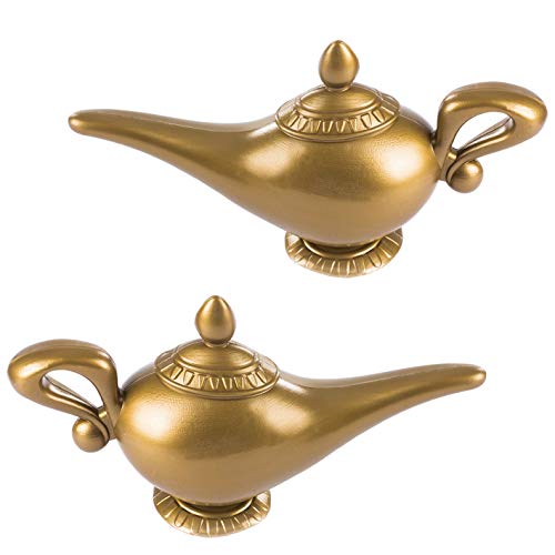 Tigerdoe Genie Lamp - 2 Pack - Magic Lamp - Genie Costume Accessories - Genie Lamp Prop