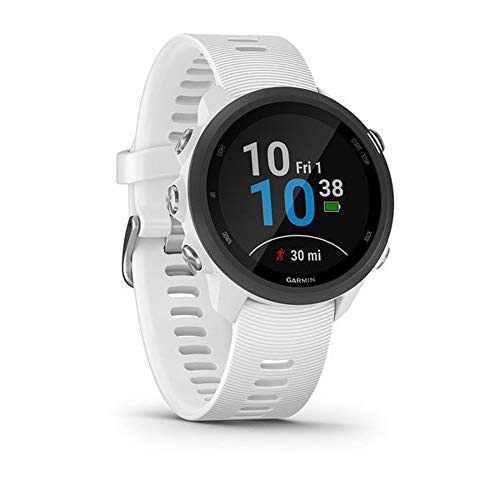 Garmin Forerunner 245 Music, GPS Running Smartwatch with Music and Advanced Dynamics, White