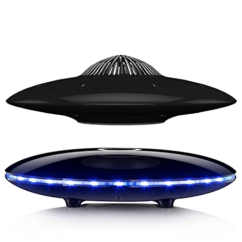 Wireless Magnetic Levitating Speaker,Suspended UFO Speaker Creative Night Lights, high-tech,for Room decoration360°Rotating for Home Office Decoration,Unique Gift