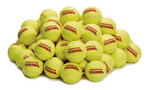 Tourna Pressureless Tennis Ball 60 Count (Pack of 1),Yellow