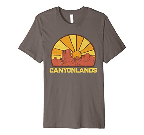 Retro Canyonlands Sun Vintage Graphic Premium T-Shirt