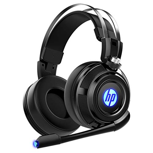 HP Gaming Headphones With Microphone, PS4 Gaming headset with mic , Over the Ear Wired Gaming Headphones With Microphone for PS5, Nintendo Switch, Mac, PC, Laptop, with LED Light