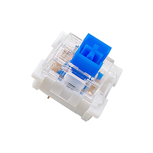 OUTEMU Low Profile Blue Switches 3 Pin Thiner Key switches Pack 20 - Gateron& Cherry MX Equivalent DIY Replaceable Switches for Mechanical Gaming Keyboard