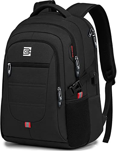 Bagsure Travel Laptop Backpack, Business Water Resistant Laptop Backpack with USB Charging Port, College Bag for Men & Women