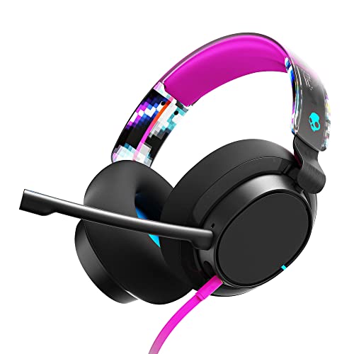 Skullcandy SLYR Pro Multi-Platform Over-Ear Wired Gaming Headset, Enhanced Sound Perception, AI Microphone, Works with Xbox Playstation and PC - Black Digi-Hype