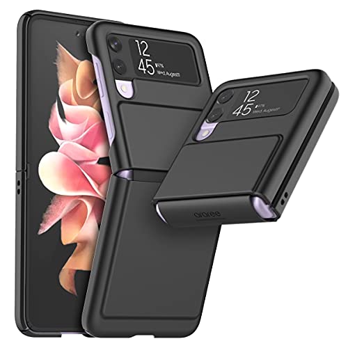 araree Aero Flex Samsung Galaxy Z Flip 3 5g(2021) Case with Hinge Protection, Protective Slim Cover Protective Body (PC) with Hinge Protector (TPU), for Samsung Galaxy Z Flip 3 5g(2021) - Black