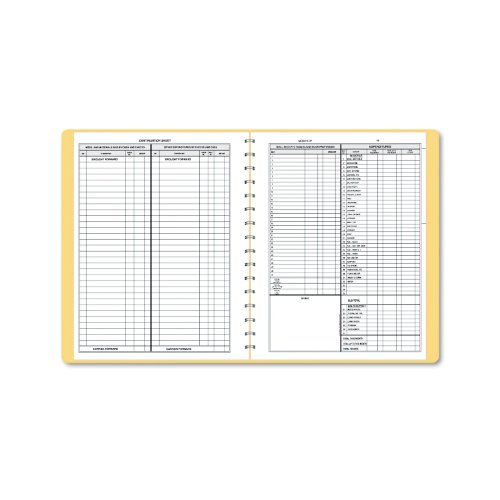 Dome 612 Bookkeeping Record, Tan Vinyl Cover, 128 Pages, 8 1/2 x 11 Pages