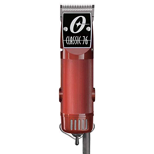 Oster Professional Hair Clippers, Classic 76 for Barbers and Hair Cutting with Detachable Blade, Burgundy