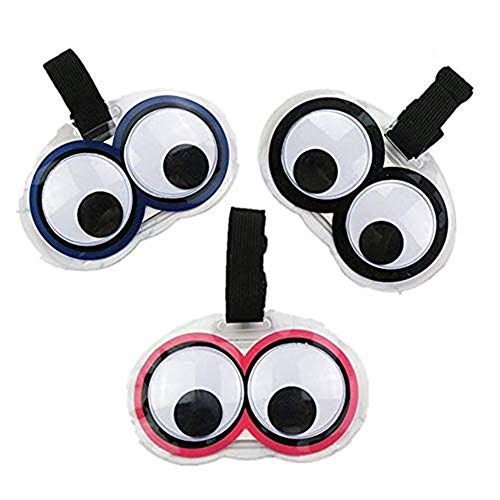 XinQianXiang 3pcs New Cute Eyes Luggage Tags Suitcase Luggage Tags Travel Accessories Baggage Name Tags