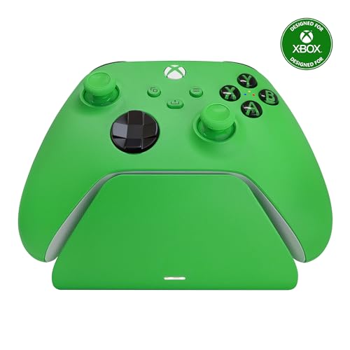 Razer Universal Quick Charging Stand for Xbox Series X|S: Magnetic Secure Charging - Perfectly Matches Xbox Wireless Controllers - USB Powered - Velocity Green (Controller Sold Separately)