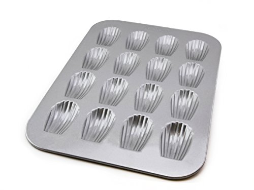 USA Pan Bakeware Madeleine Pan, 16-Well, Aluminized Steel