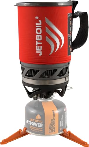 Jetboil MicroMo Lightweight Precision Camping and Backpacking Stove Cooking System with Adjustable Heat Control, Tamale Red