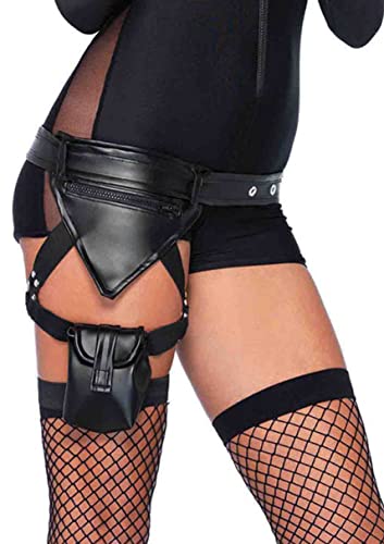 Leg Avenue Police Utility Belt with Garter Leg Strap and Pockets