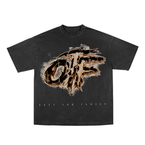 Lil Durk Carved OTF Tee, Charcoal