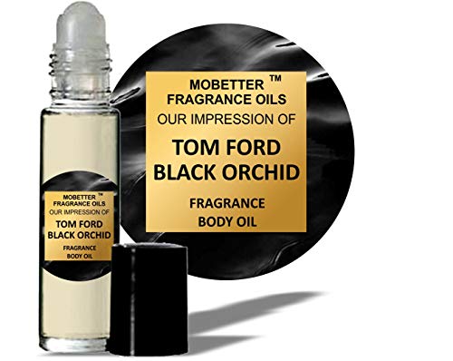 MoBetter Fragrance Oils' Our Impression of TF Black Orchid Men Body Oil 1/3 oz roll on Glass Bottle