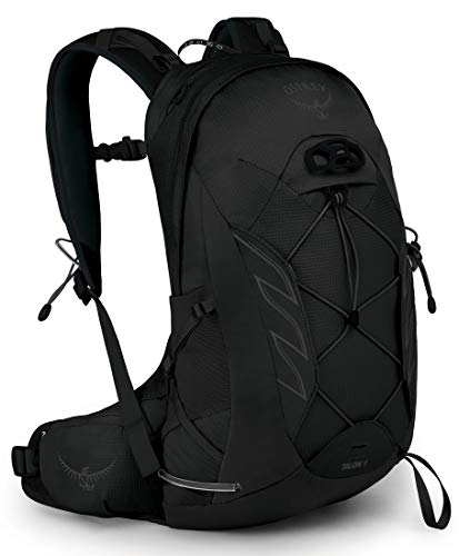 Osprey Talon 11L Men's Hiking Backpack with Hipbelt, Stealth Black, L/XL