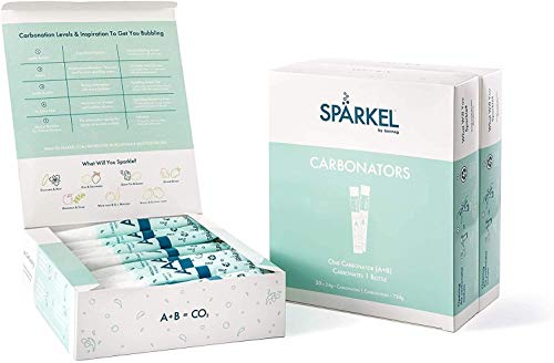 Spärkel Carbonator 90-Pack (3 x Carbonator 30-Packs) - For Spärkel Beverage System Sparkling Water and Soda Maker