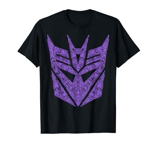 Transformers Decepticons Purple Icon Filled Logo T-Shirt