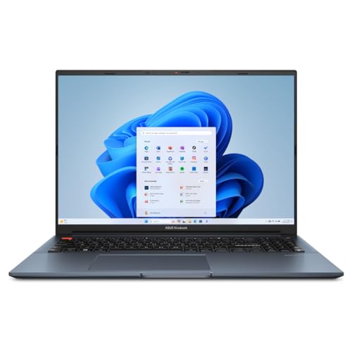 ASUS VivoBook Pro 16 Laptop, 16” Display, Intel Core i9-13900H CPU, NVIDIA GeForce RTX 4060 GPU, 16GB RAM, 1TB SSD, Windows 11 Home, Quiet Blue, K6602VV-AS96