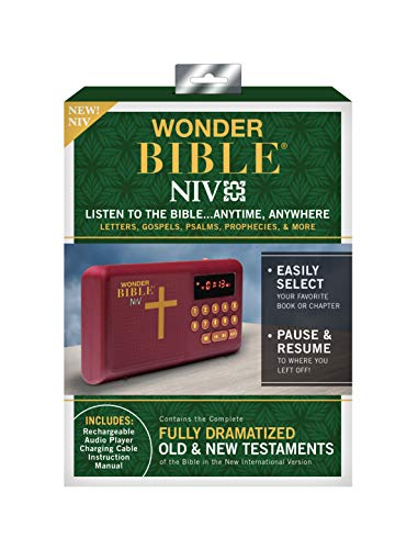 Wonder Bible NIV- The Audio Bible Player That You Can Listen to, New International Version, New & Old Testament as Seen On TV
