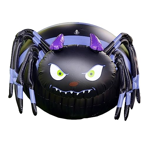 LUIKEY Inflatable Dinosaur Costume 60CM Halloween Black Fear Outdoor Halloween Festive Toys Fear Araneid Inflatable Ornaments Gift Xmas Halloween Atmosphere for Home Decor Canoe Inflatable (Black)