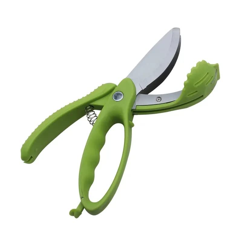 New and Improved Salad Scissors For Chopping Tossing Cutting Vegetable Cutter Chopper Food Heavy Duty Veggie Slicer Chopped Kitchen Tools Gadgets Scissor Toss Vegetables Fruits Shears Leafy Greens