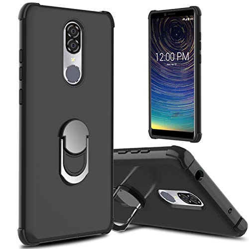 lovpec for Coolpad Legacy Case, Ring Magnetic Holder Kickstand Phone Cover Case for Coolpad Legacy 2019 (Black)