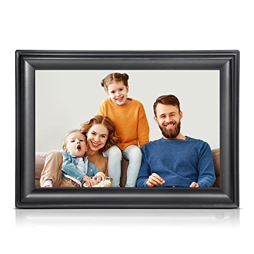 Canupdog WiFi Digital Picture Frame 10.1 Inch, 1080P IPS Touch Screen Digital Photo Frame with 16GB Memory, Auto-Rotate, Wall Mountable, Instantly Send Photos or Videos from Anywhere via Uhale App