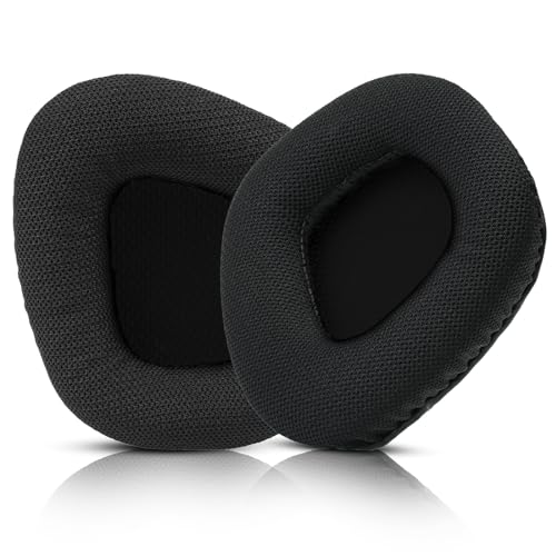 Replacement Ear Pads Cushions for Corsair Void & Corsair Void PRO RGB Wired/Wireless Gaming Headsets Black Mesh Fabric & Memory Foam