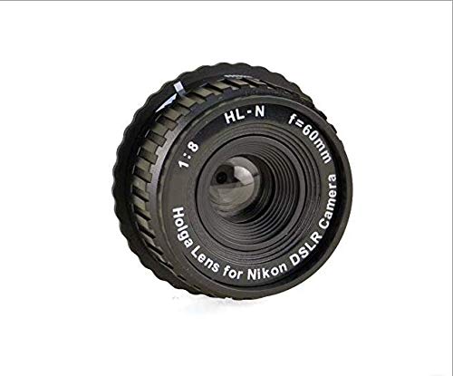 Holga HL-N 60mm f/8 Lens for Nikon DSLR Camera Black
