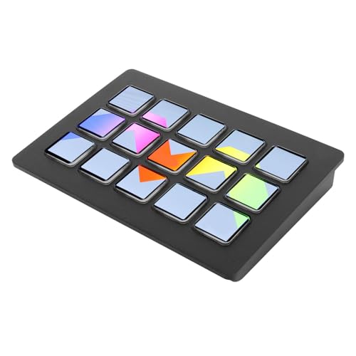 15 Keys LCD Custom Keyboard Trigger Action Studio Controller Macro Keyboard for OBS Twitch