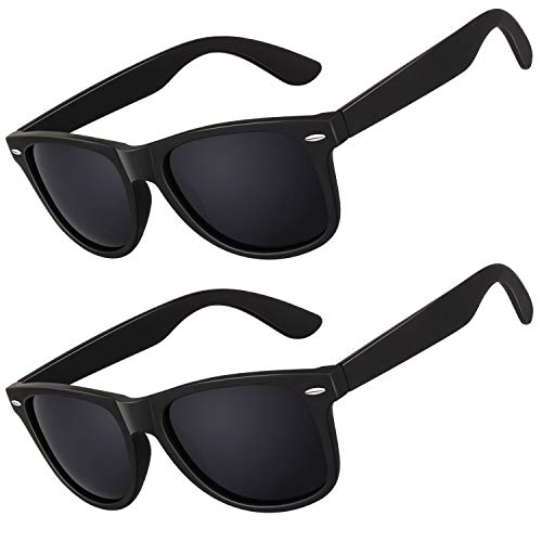 LINVO Polarized Sunglasses for Men Driving Sun glasses Shades 80's Retro Style Square