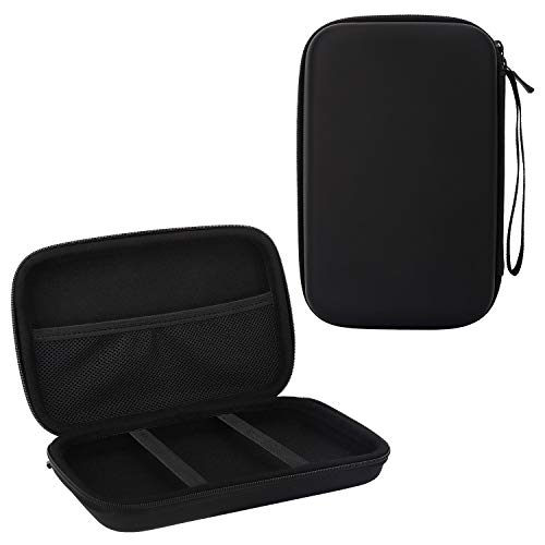 MoKo 7-Inch GPS Carrying Case, Portable Shockproof EVA Hard Shell Protective Pouch Travel Storage Bag for Car GPS Navigator Garmin/Tomtom/Magellan Devices with 7' Display - Black