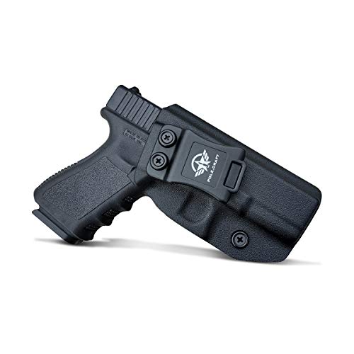 POLE.CRAFT IWB Kydex Holster Fits: Glock 19 19X 25 44 45 (Gen 1 2 3 4 5) & Glock 23 32 (Gen 3 4) CaseInside Waistband CarryG19 G19x G23 G25 G32 G44 G45 HolsterRight Hand Draw