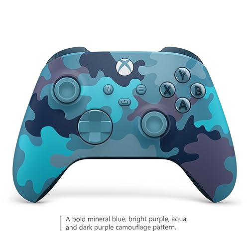 Xbox Special Edition Wireless Gaming Controller – Mineral Camo – Xbox Series X|S, Xbox One, Windows PC, Android, and iOS