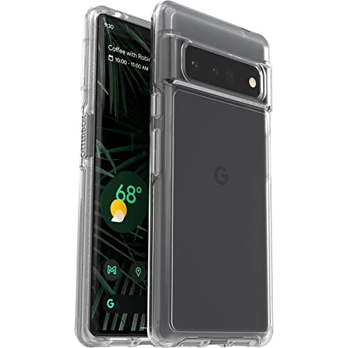 OtterBox Pixel 6 Pro Symmetry Series Case - CLEAR, Ultra-Sleek, Wireless Charging Compatible, Raised Edges Protect Camera & Screen