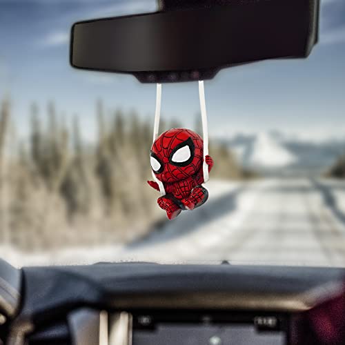 QINSHARE Car Rear View Mirror Hanging Ornament - Car Interior Accessory with Mirror
