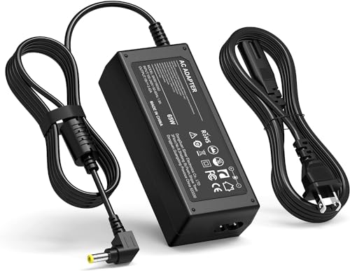 19V Power AC Adapter for HP-Pavilion 20' 21.5' 23' 23.8' 25' 27' IPS LED HD Display Monitor Series 27 27xw 27xi 27er 23es 27es 25 24ea 25xw 25bw 25xi 22cwa 23xi 23bw 20xi Power Cord Charger