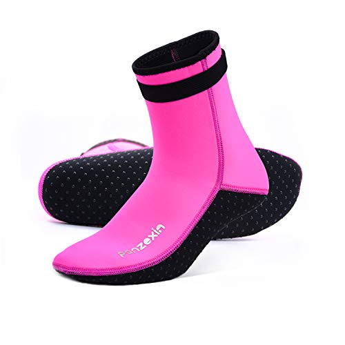 Panzexin 3mm Neoprene Diving Socks, Wetsuit Socks Sand-Proof Scuba Snorkeling Fins Socks for Beach Water Sports
